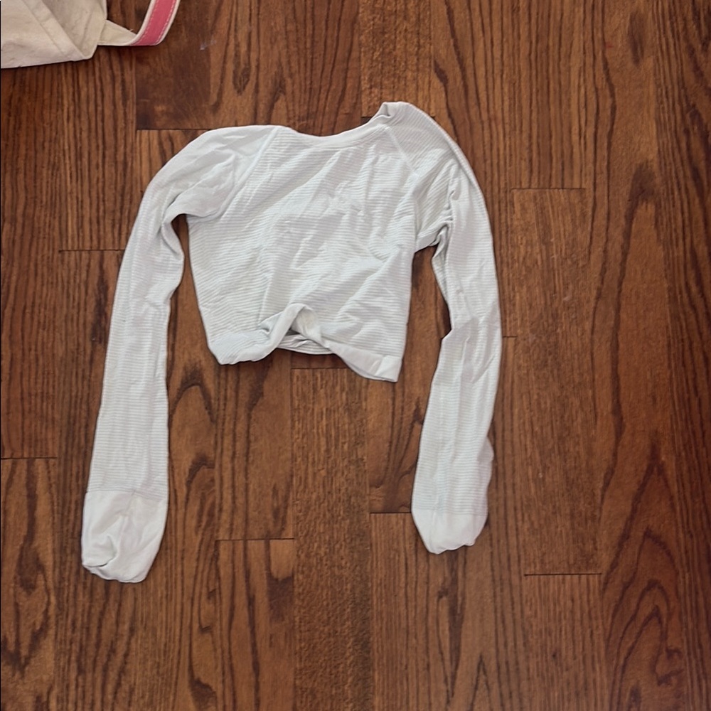 Lululemon Athletica White cropped swiftly tech